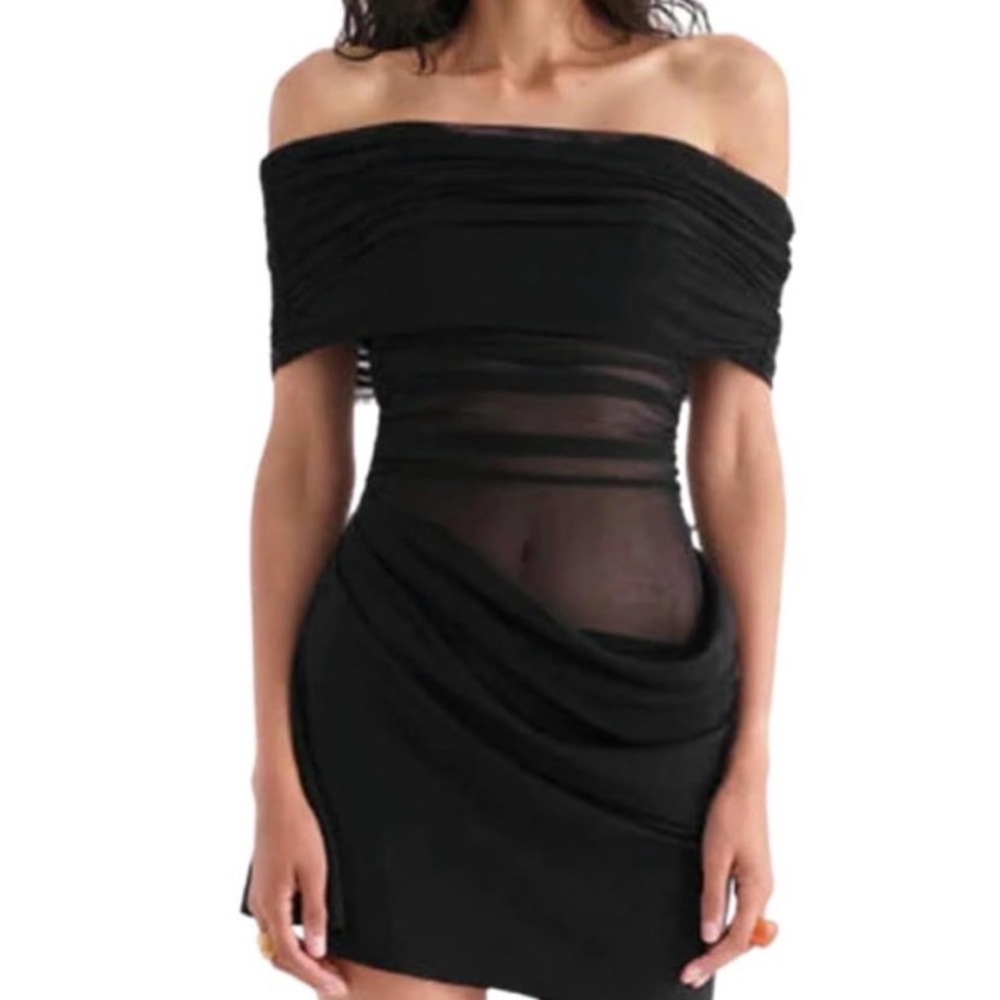 Black Off-Shoulder Dress